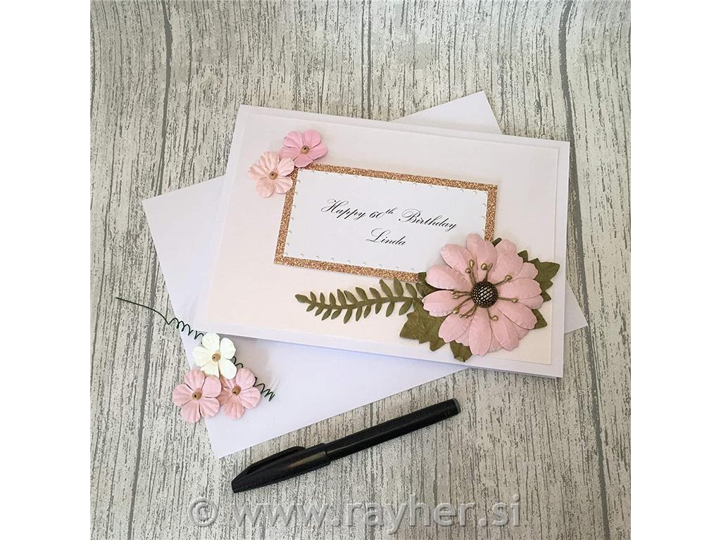 OMOTNICE + ČESTITKE, SET 50, 12.7 X 17.8CM, BIJELE BOJE
