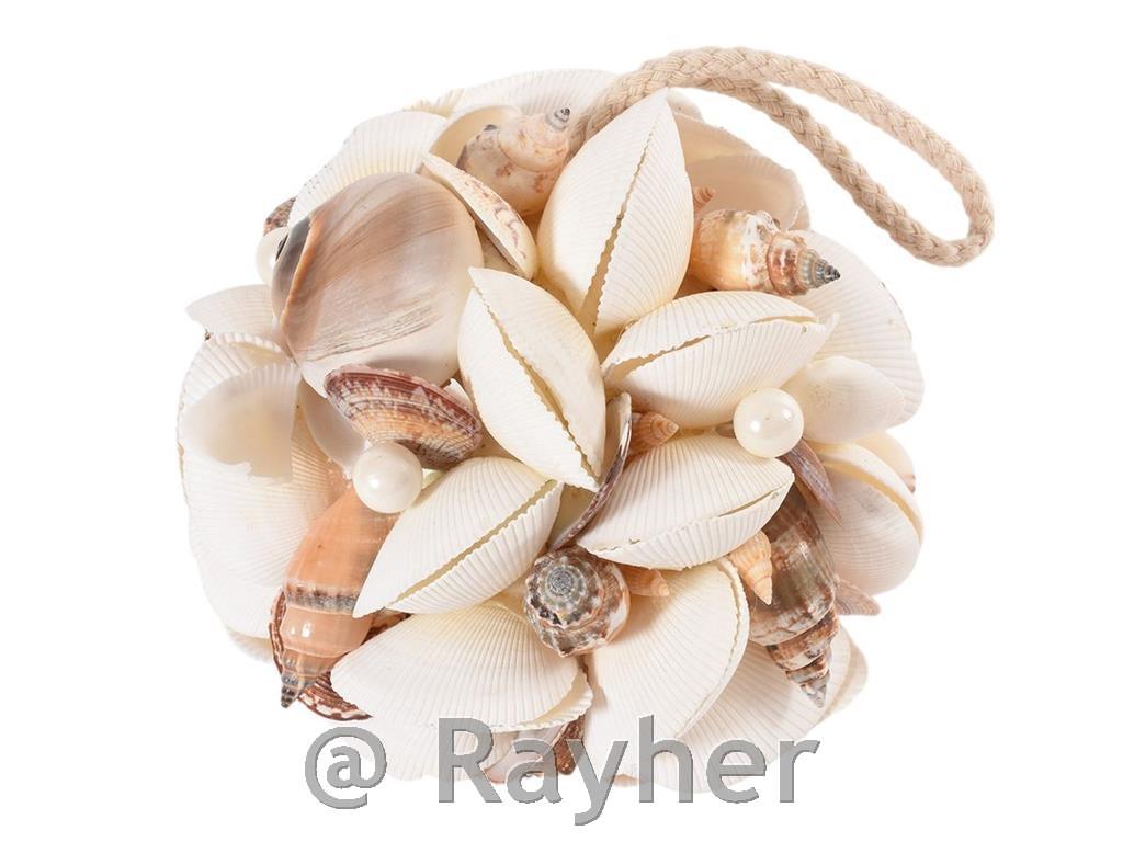 Kugla od školjki d15 cm, natur