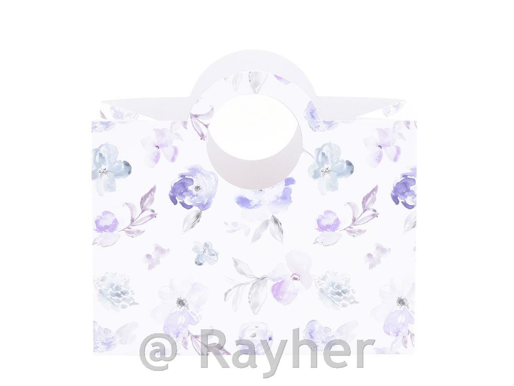 Poklon vrećica 22 × 10 × 13,3 cm, cvjetni motiv