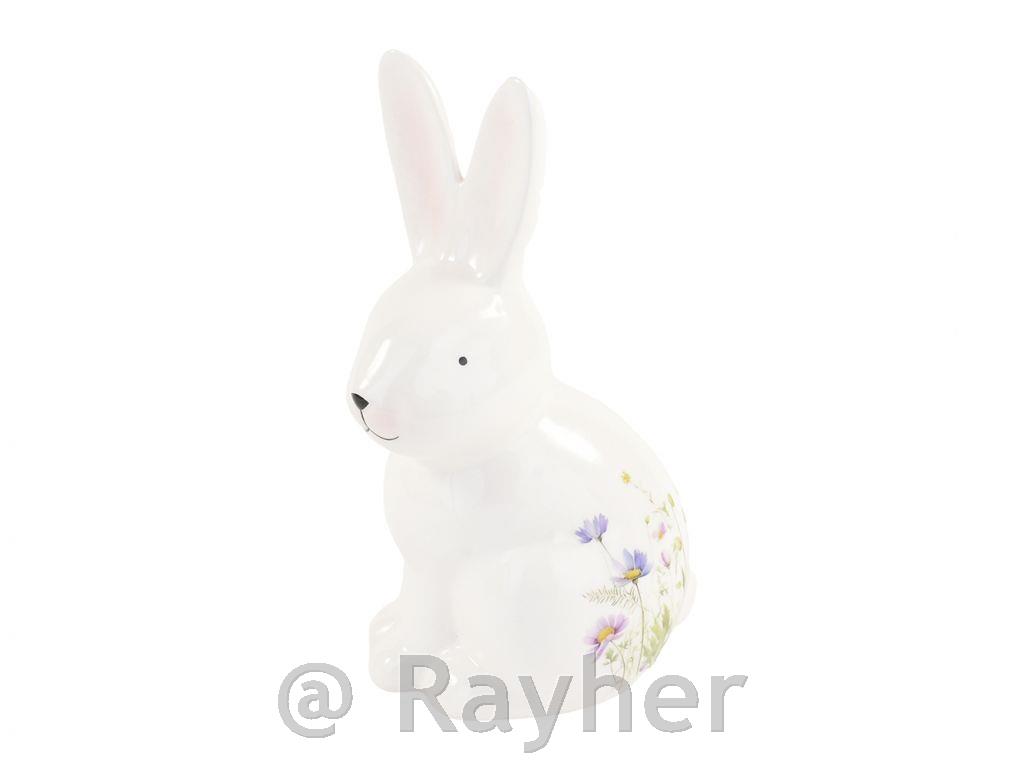 Bunny with Floral Print, 17 cm