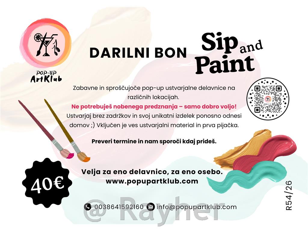 DARILNI BON SIPandPAINT 40€