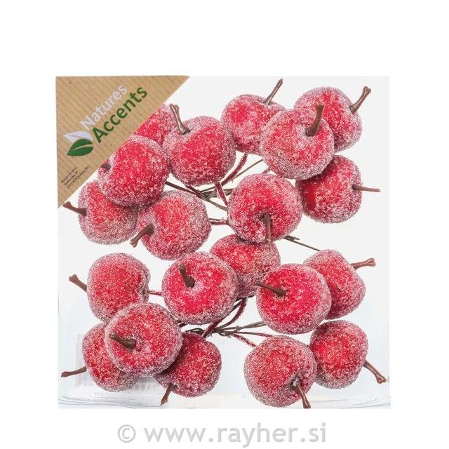Dekorativne jabuke, 3 cm, set4, crvena