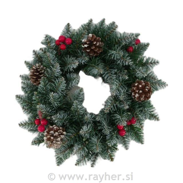 Adventski vijenac, 28 cm, smreka, šišark