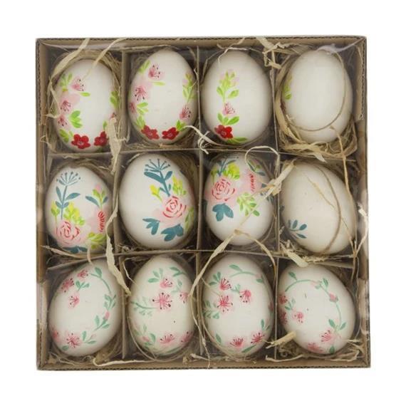 Prava jaja, cvjetni uzorak, set 12