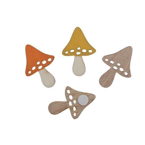 Drveni ukrasi, gljivice, 3,5 cm