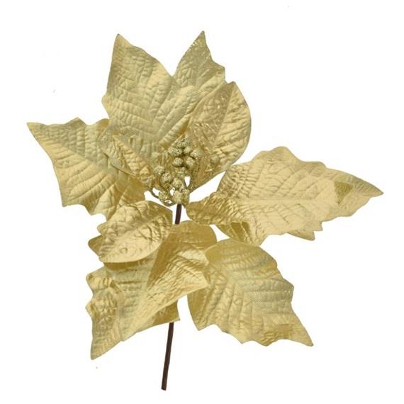 Božićna zvijezda, 12 cm, zlatna