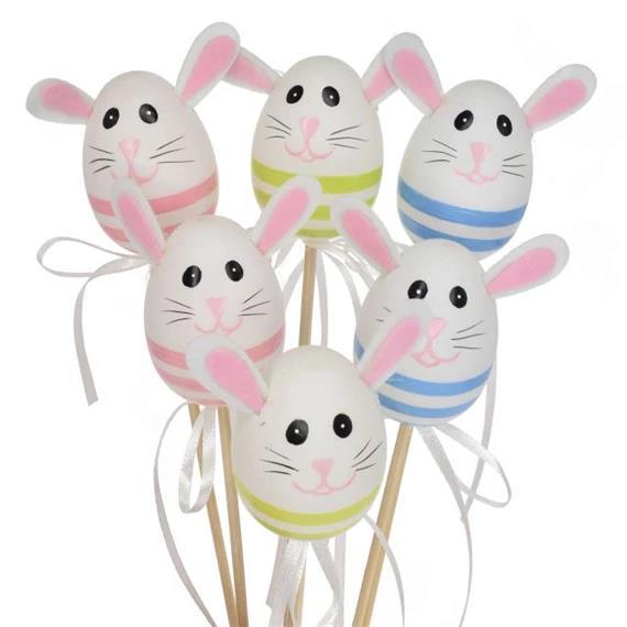 Jaje–zečić na štapiću, 6 cm, 1 kom