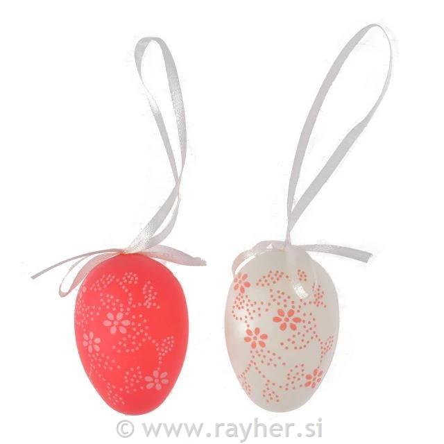 Jaja bijelo-crvena, 6 kom