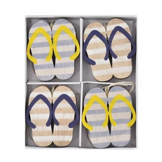 Drveni ukrasi, natikače, set 8