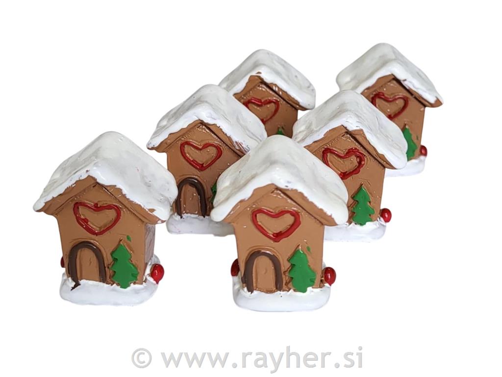 Medene kućice, 3,2 cm, set 6