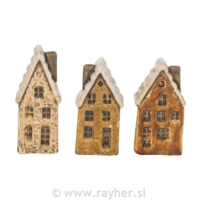 Kućica, keramika, 7,1 cm, bež, smeđa, 1