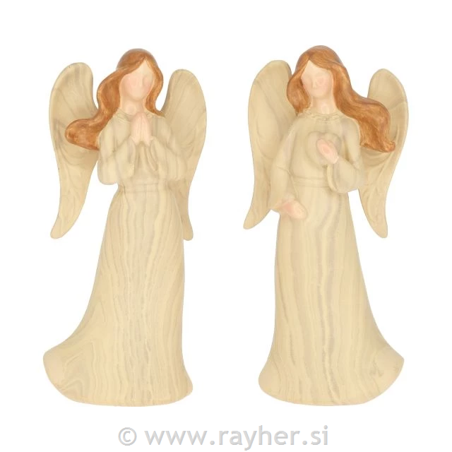 Angel with heart, standing, 4,2x2,8x9 cm2 types