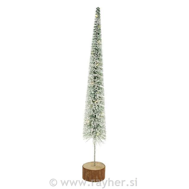 Snježna božićna smreka s LED 58cm