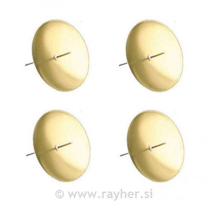 Svečniki za adventne sveče, zlati, 5,8cm, set 4