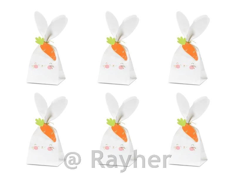 Vrećice zečići, 22,5 cm, set 6