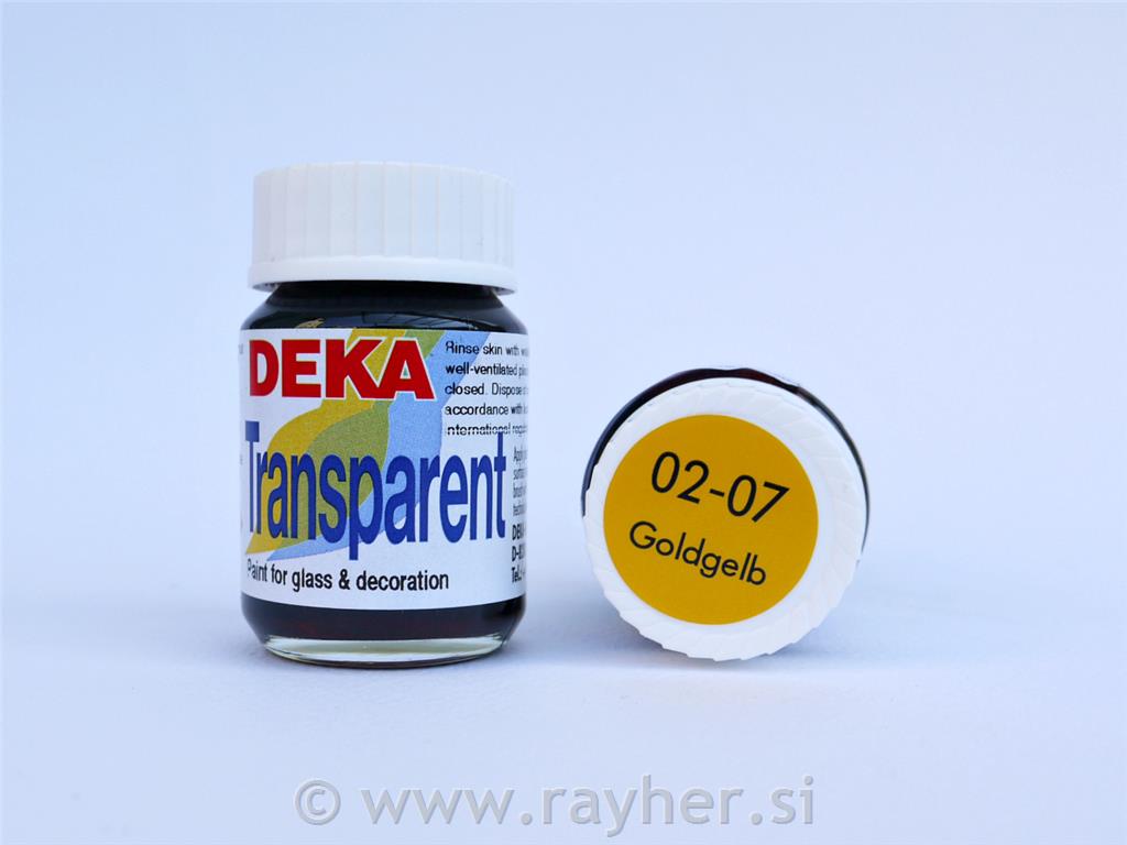 DEKA Transparent 25 ml zlatno žuta
