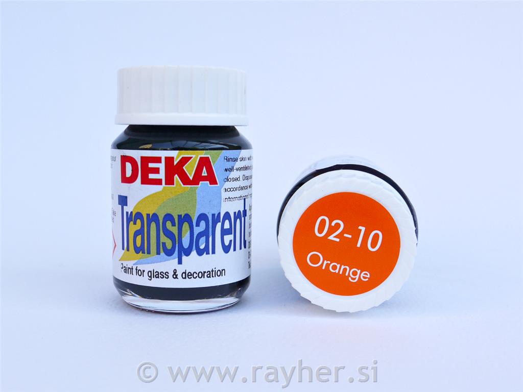 DEKA Transparent 25 ml oranžna