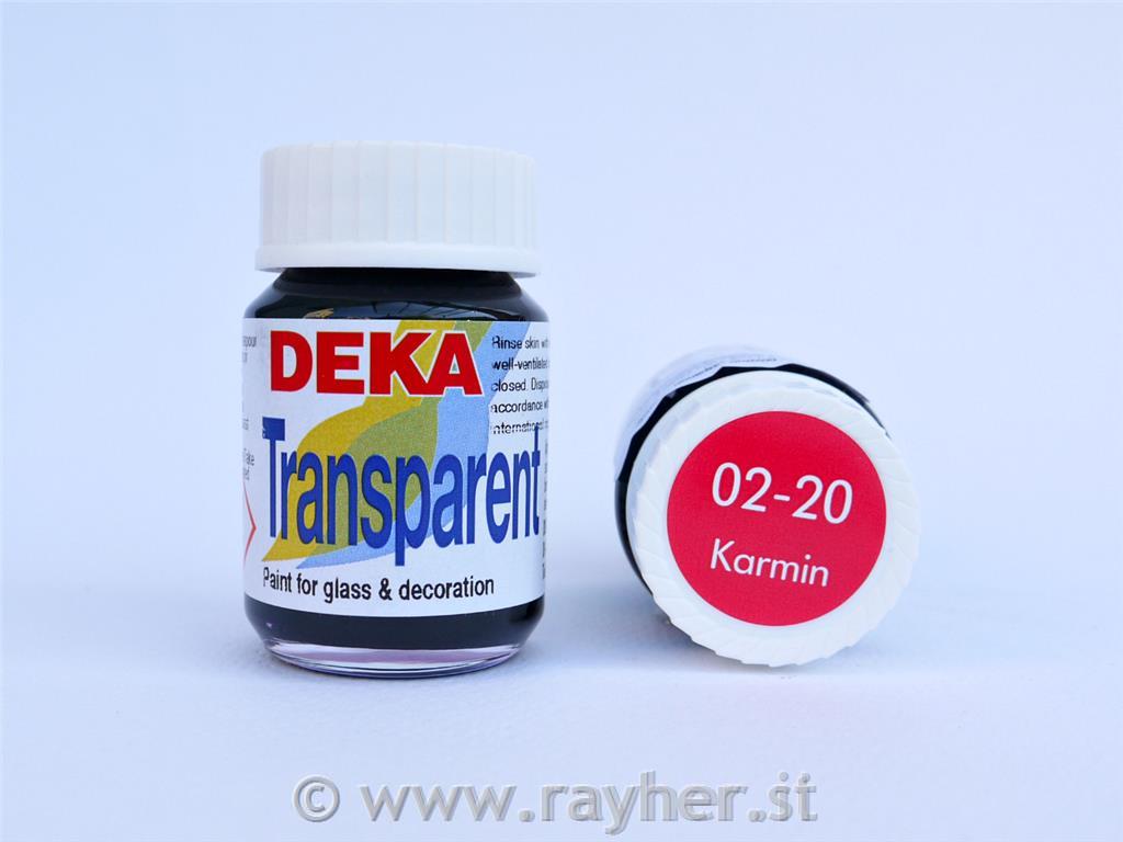DEKA Transparent 25 ml karmin crvena