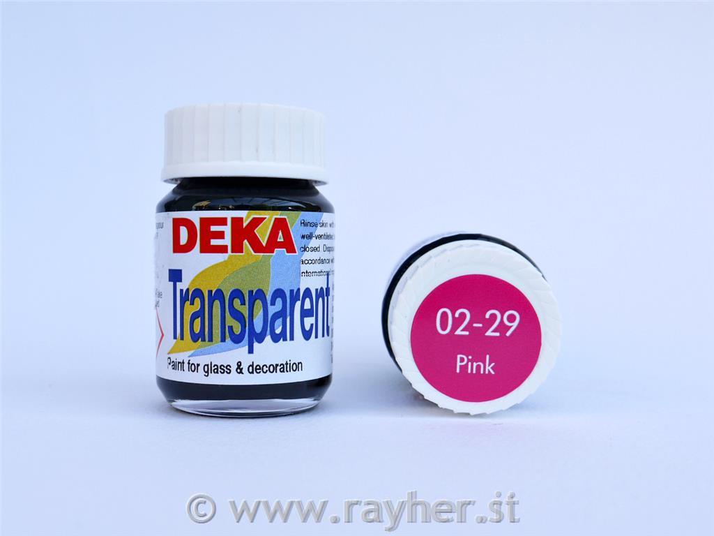 DEKA Transparent 25 ml ružičasta