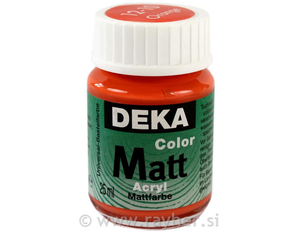 DEKA ColorMatt 25 ml; orange