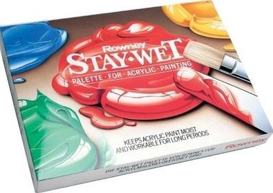 StayWet paleta za akrilne boje, mala, 254x279x25 mm