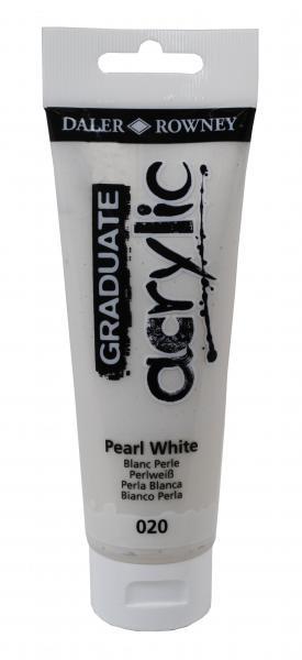 Akrilna boja Graduate 120 ml, Pearl White
