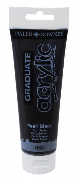 Akrilna boja Graduate 120 ml, Pearl Black