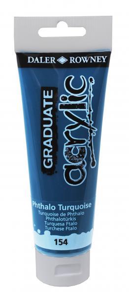 GRADUATE ACRYLIC 120ML PHTHALO TURQUIOSE