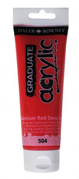 Akrilna boja Graduate 120 ml, Cadmium Red Deep Hue