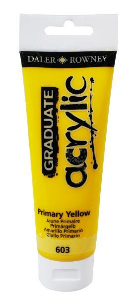 Akrilna boja Graduate 120 ml, Primary Yellow