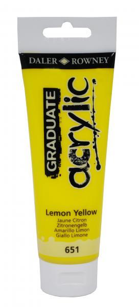 Akrilna boja Graduate 120 ml, Lemon Yellow