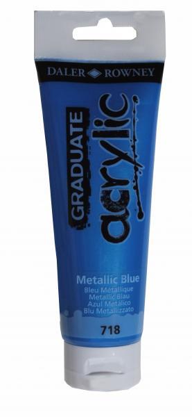 Akrilna boja Graduate 120 ml, Metallic Blue