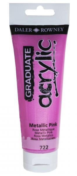 Akrilna barva Graduate 120 ml, kovinsko roza