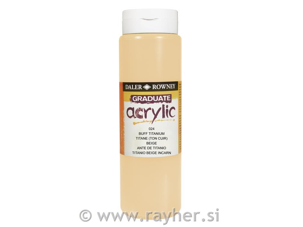 Akrilna boja Graduate 500 ml, Buff Titan