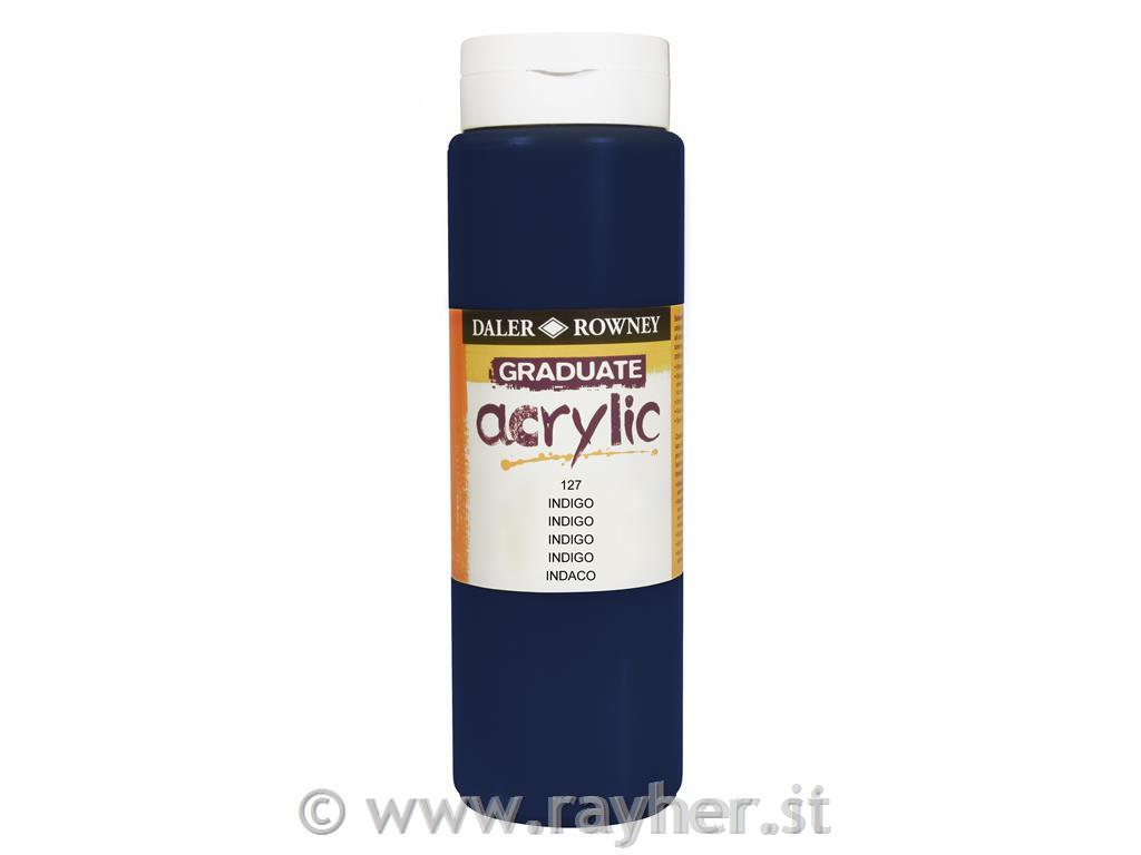 GRADUATE ACRYLIC 500ML Indigo