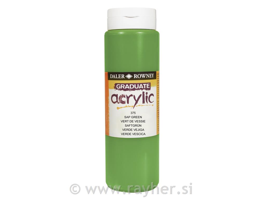 Akrilna boja Graduate 500 ml, Sap Green