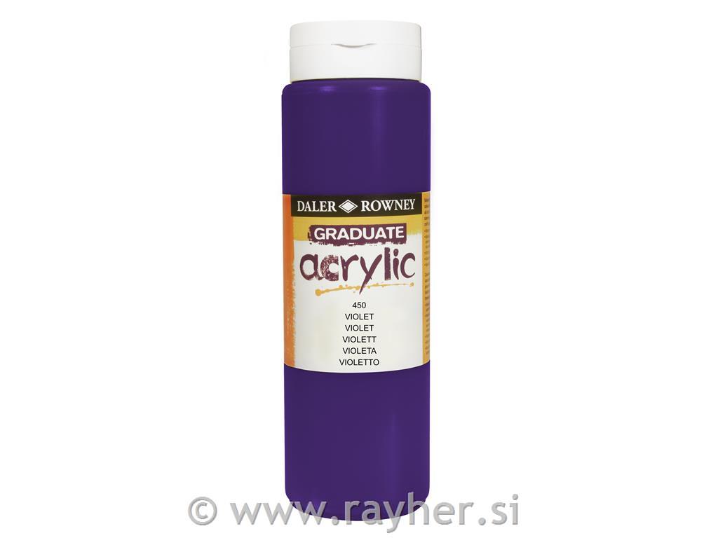 GRADUATE ACRYLIC 500ML Violet