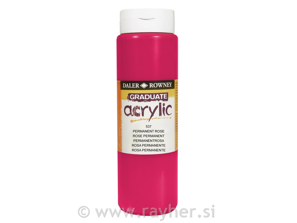 Akrilna barva Graduate 500 ml Permanent Rose