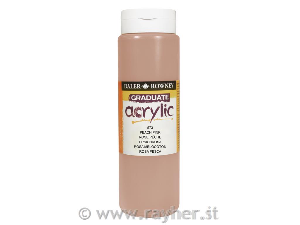 Akrilna boja Graduate 500 ml, Peach Pink