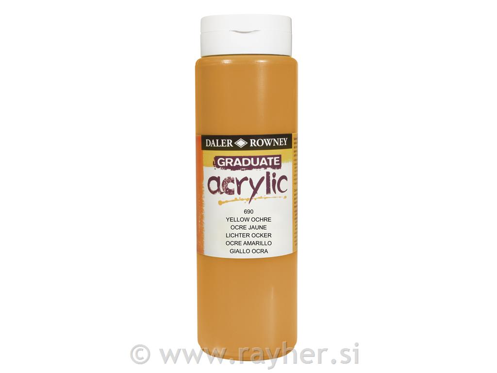 Akrilna boja Graduate 500 ml, Yellow Och