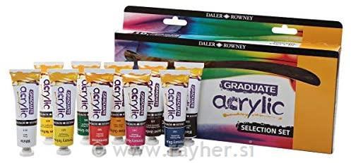 GRADUATE ACRYLIC INTRO SET 10X38ML