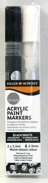 Simply Acrylic Marker - black/white