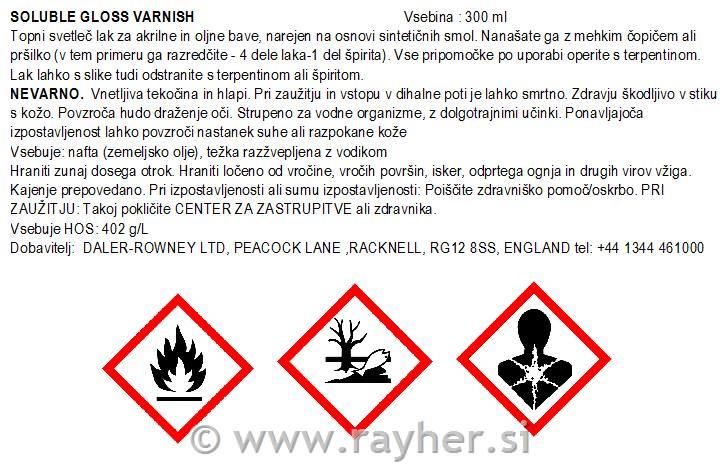 Završni premaz za akrilne boje, sjajni,300 ml
