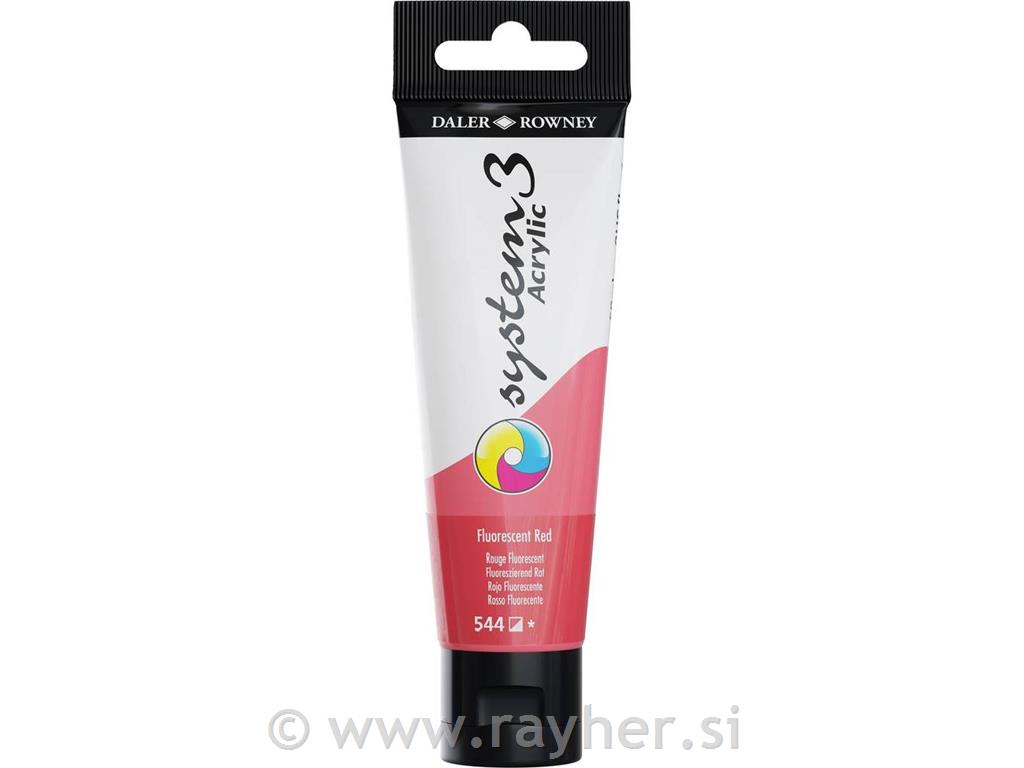 Akrilna boja Sys3 OR 59 mlFluorescent Red