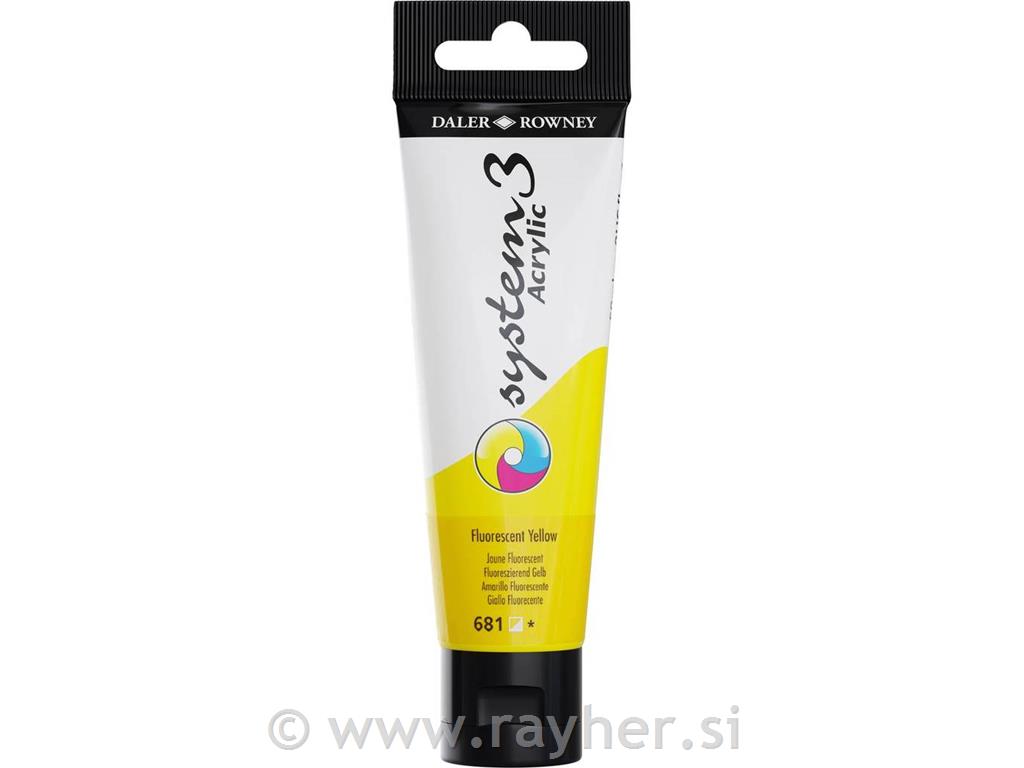 Akrilna boja Sys3 OR 59 mlFluorescent Yellow