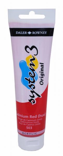 Akrilna barva System 3 150ml, cad rdeca hue