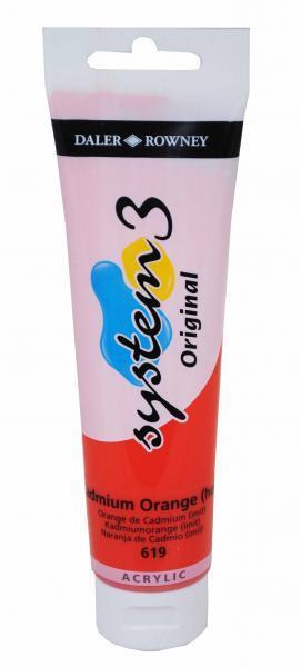 Akrilna barva System 3 150ml, cad oranžna hue