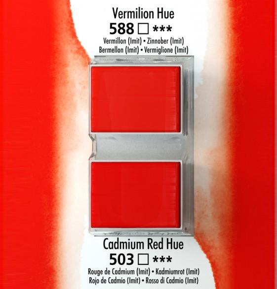 Akvarel boja, Aquafine, set 2, kockermilion hue/cdm red hue
