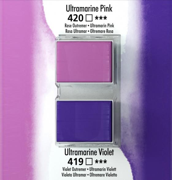 Akvarelna barva Aquafine set 2 ultramarine pink/ultramarine