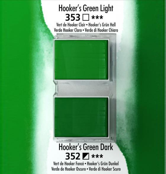 Akvarel boja, Aquafine, set 2, kocke, hookers green light/hookers green dark